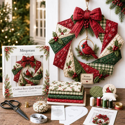 🎄Beginner-Friendly DIY Christmas Fabric Wreath Kit Collection | Complete Kit with Coordinated Fabrics, Wreath Materials & Step-by-Step Guide Included 💕