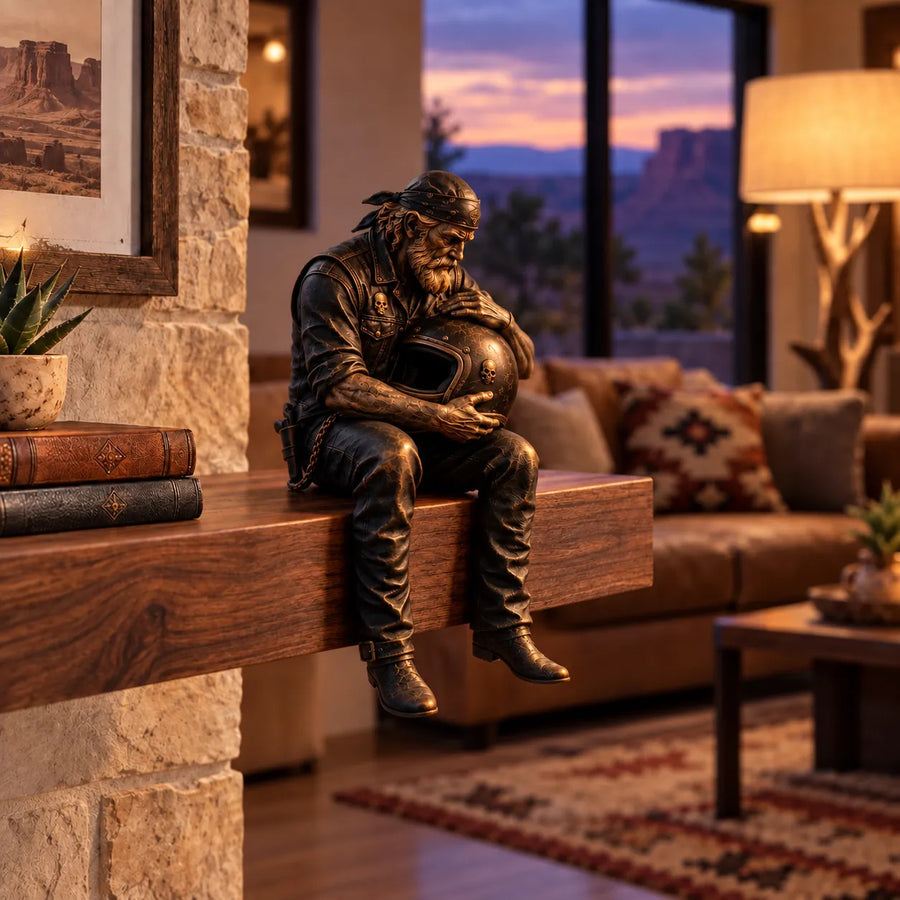 Helmet Keeper biker shelf sitter